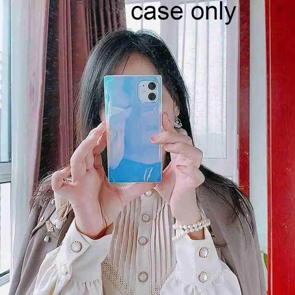 

Clear Purple Phone Cases For Apple 11/12 Pro Max Translucent Mobile Phone Case Protection Cover Phone Case Soft Cover