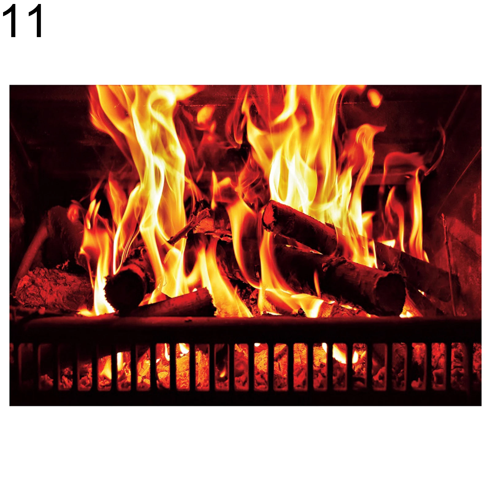 

Chirstmas Fireplace Portrait Background Fireplace Burning Firewood Studio Photography Photo Props Backdrop Decoration