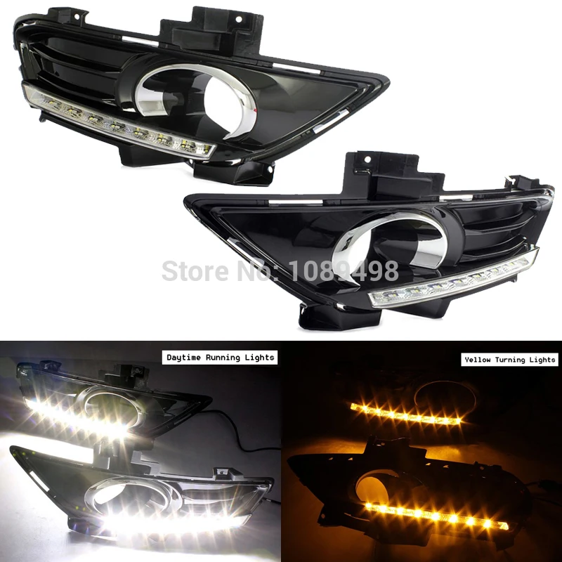 1 компл светодиодный светодиодные противотуманные фары для вождения DRL дневные