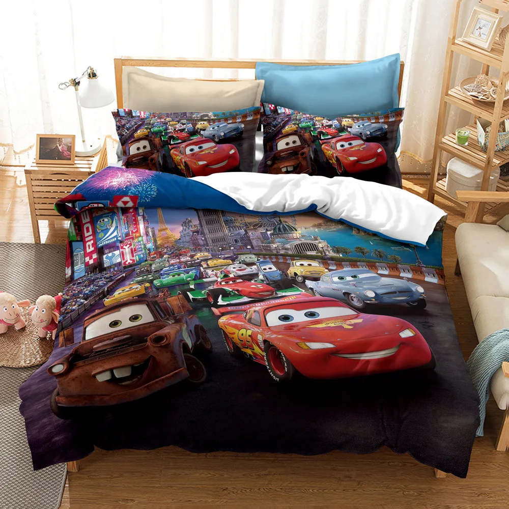 Автомобильный комплект постельного белья Lightning McQueen для детей декор спальни