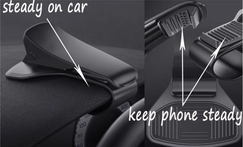 Универсальный черный Автомобильный держатель для смартфона GPS автомобильный приборной панели высокое