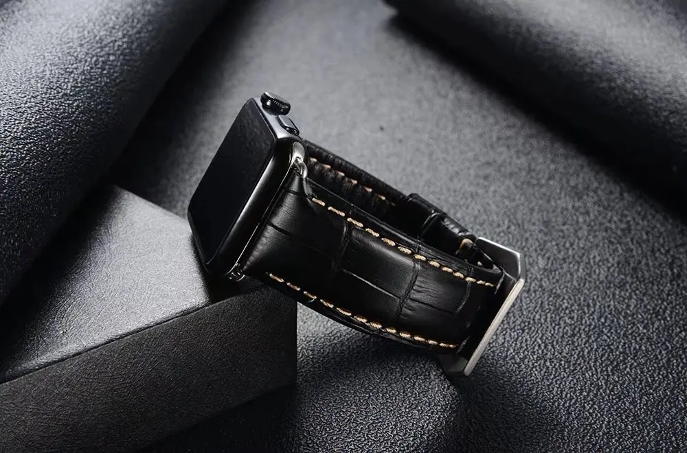 Ремешок iWatch в ретро стиле из натуральной кожи, сменный ремешок для Apple Watch, 44 мм, 42 мм, серия 3, 2, 1, спортивный ремешок iwatch 38 мм