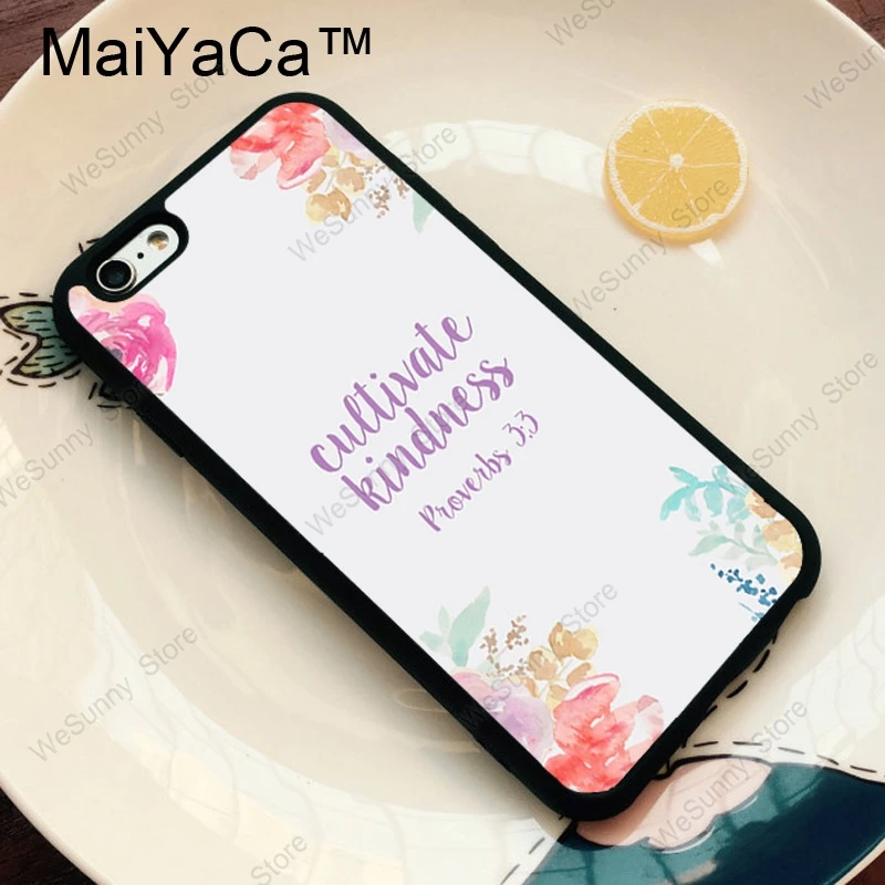 Чехол из ТПУ MaiYaCa Bible Qutoes Verse Belief God Jesus для iPhone 11 Pro MAX X XR XS MAX 6 6s 7 8 Plus 5S