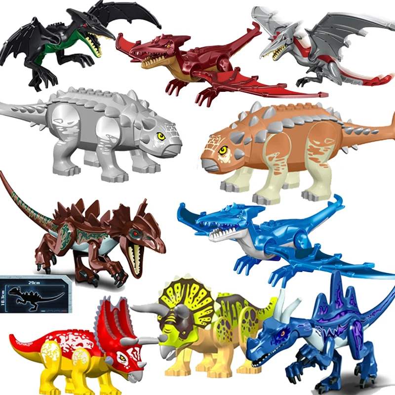 Большой динозавр сборный в мире строительные блоки динозавры Анкилозавр