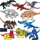 Большой динозавр, сборный в мире строительные блоки, динозавры, Анкилозавр, фотоэлемент для детей, модель, детский подарок на день рождения