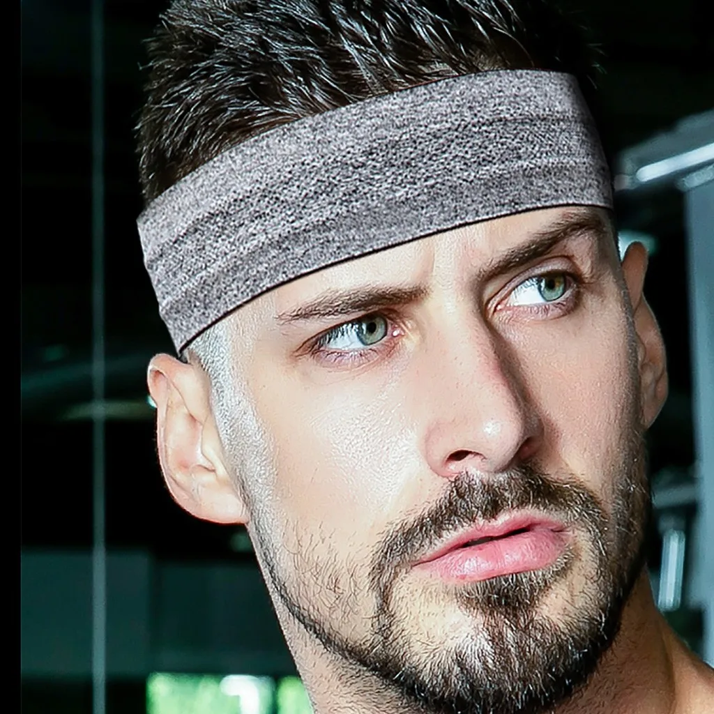 Унисекс Спортивная Повязка на голову повязка с противоскользящей повязкой лента