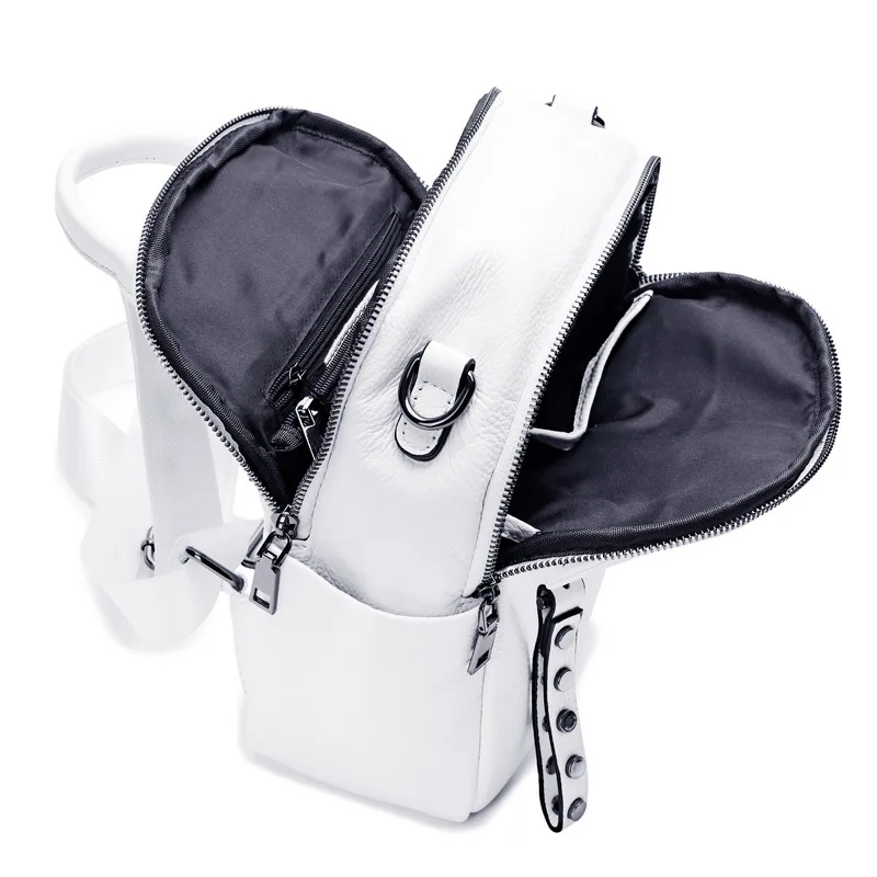 AODUX 2021 Arrival 100% Genuine Cow Leather Women Design Backpack Lady Girl Soft Real Top Grade Cowhide Book Bag Style Knapsack | Багаж и