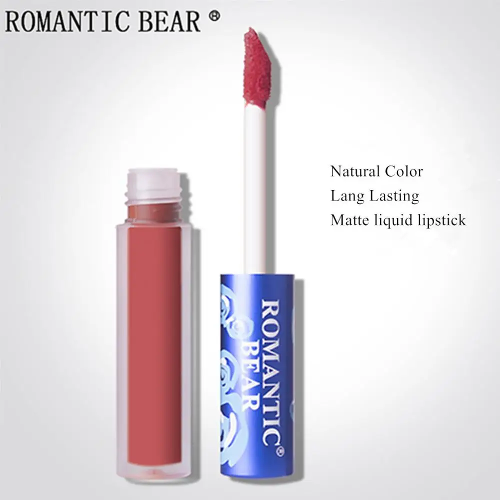 Романтический медведь бренд Макияж Губная помада матовый Batom стойкий labiales Rouge A
