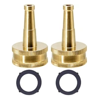 super practical 2 pcs metal brass hose nozzle for garden hose watering equipment for watering gardens car washes