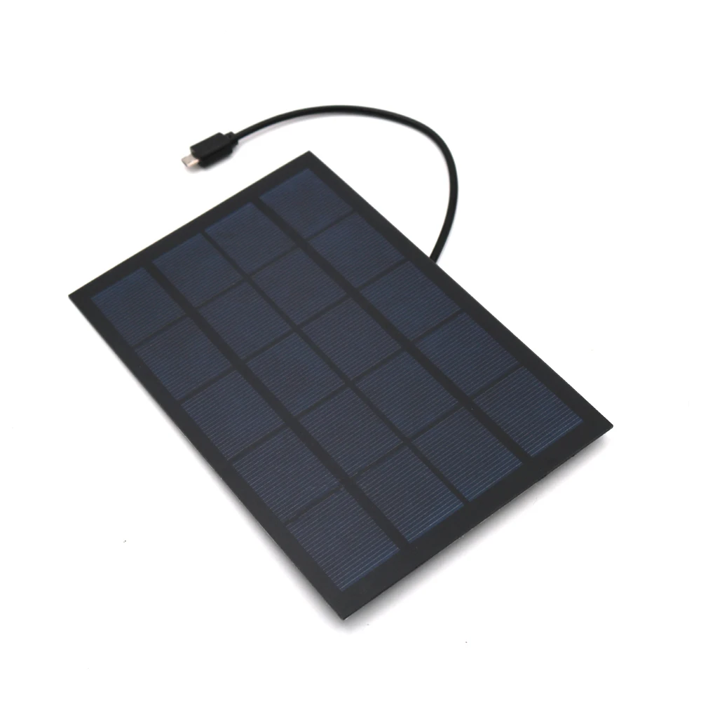 Зарядное устройство на солнечной батарее 2 а с разъемом Micro USB 3 7 в до 5 В 18650