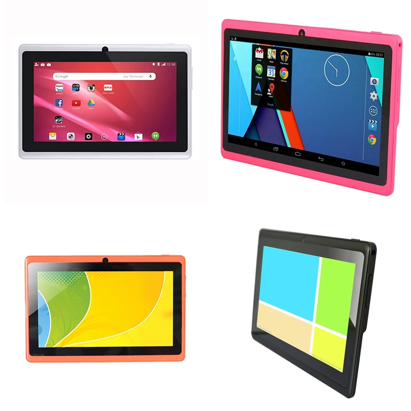7 дюймов Детские Планшеты Android 4 ядра двойной Камера Wi-Fi Образование игры подарок