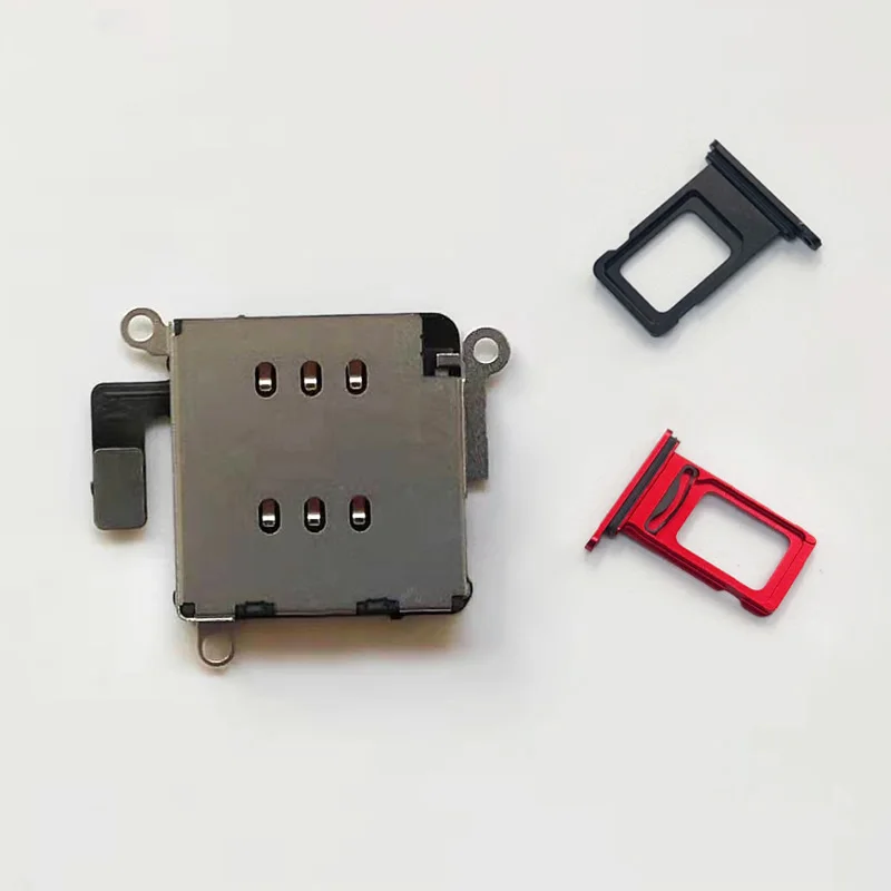 Для iPhone 11 двойной sim карты считыватель гибкий кабель + держатель лотка для Замена