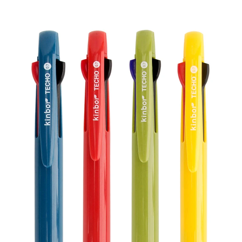 Новинка года! многофункциональная ручка 3 в 1 xiaomi kinor, 3 цвета, 0,7 мм, черный, синий, красный стержень сменный гелевый карандаш, гладкое письмо для офиса, студента