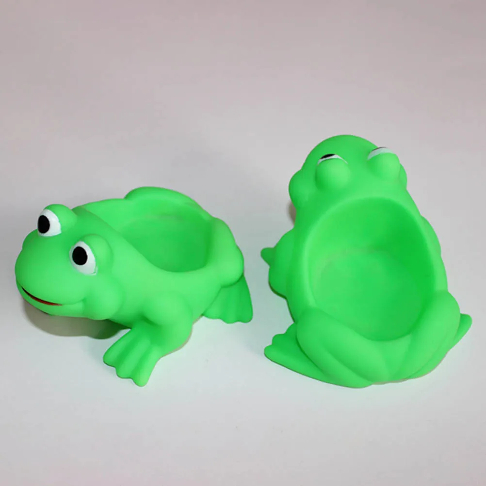 4 шт./лот лягушка плавающая игрушка для купания в ванной водные игрушки сжимаемая