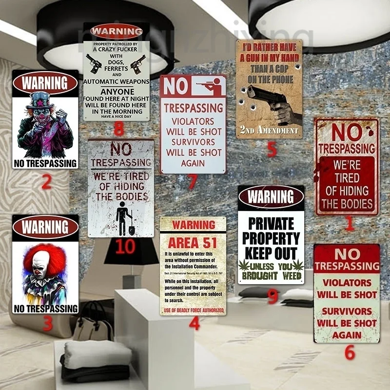 Металлический модный креативный стильный дом офис гараж для украшения стен