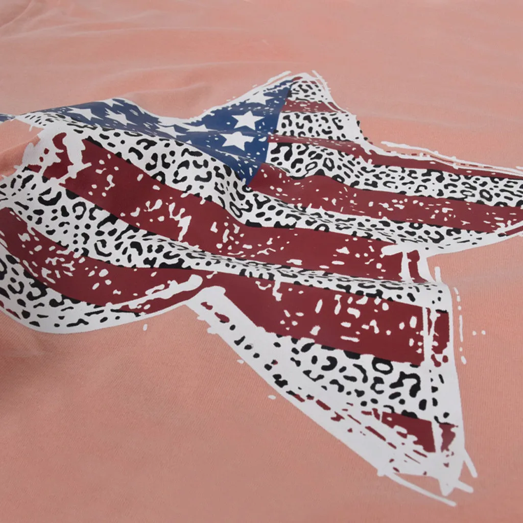 Модная женская Повседневная футболка с принтом звезд топы пентаграммы День