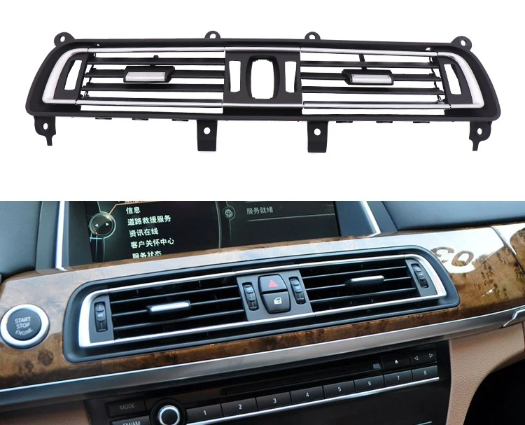 

For BMW 7 series F02 2008-2015 Front Center Air Outlet Vent Dash Panel Grille Cover Middle air conditioning outlet