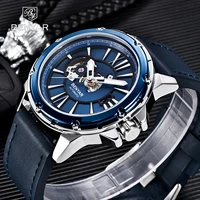 benyar 2021 new classic luxury mens automatic mechanical watch high quality waterproof leather luminous watch relogio masculino