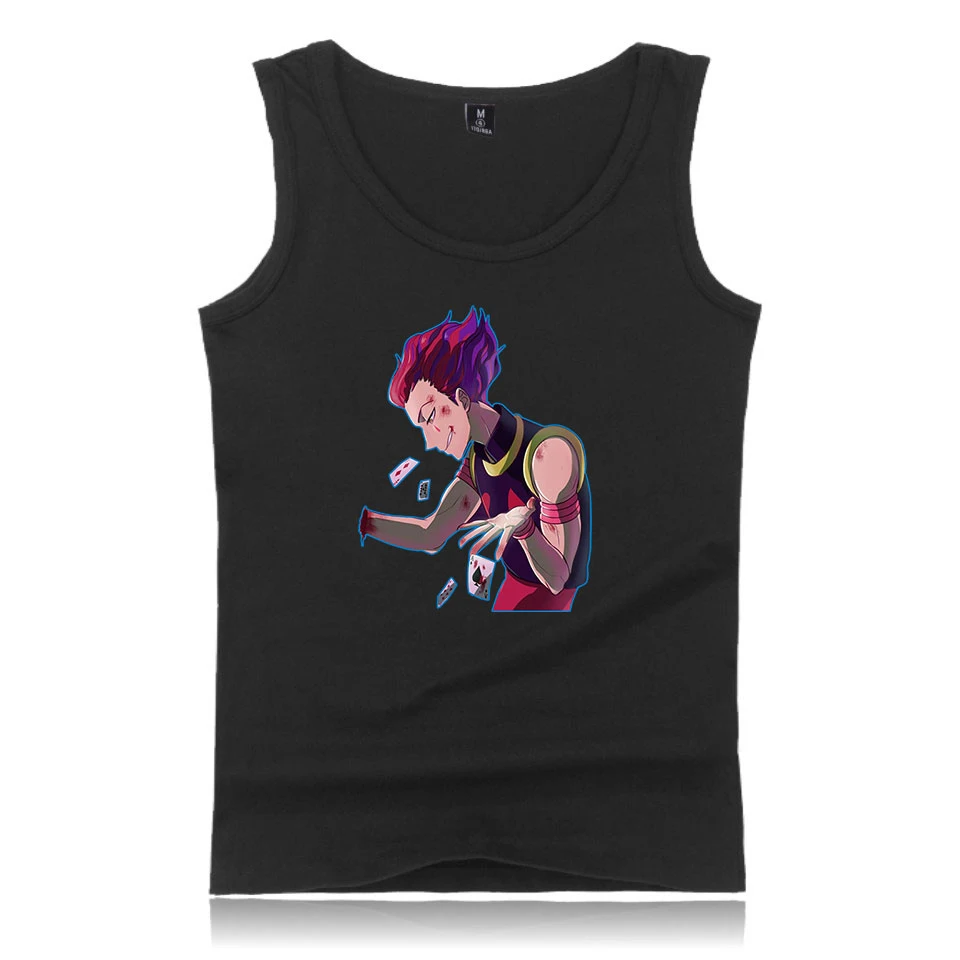 Hisoka HUNTER майка новый жилет топ для мужчин Летний без рукавов модная новинка