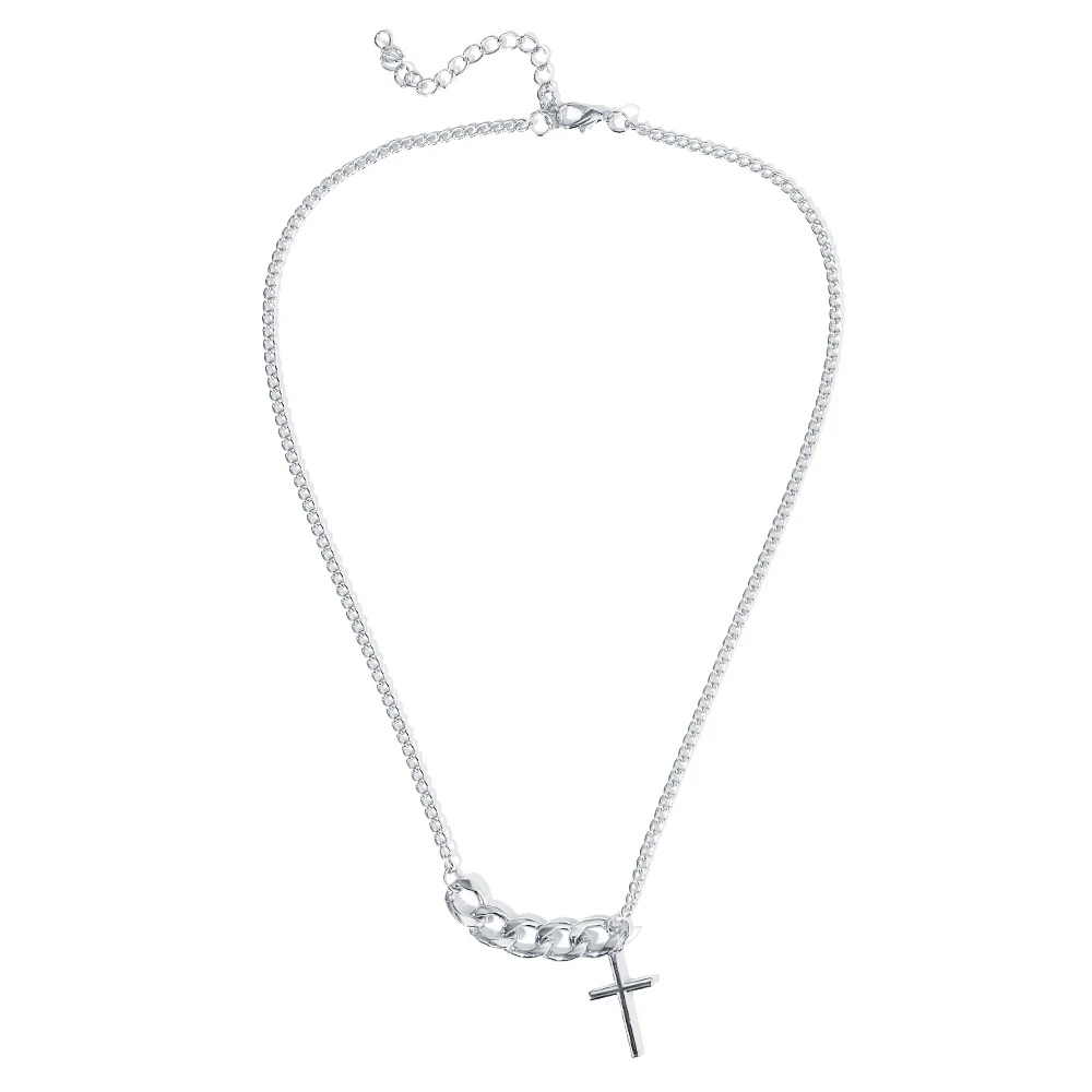 Женское колье-чокер в стиле панк с надписями разнослойное Золотое вечерние