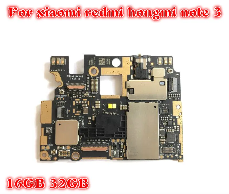 Материнская плата для Xiaomi Redmi note 3 оригинальная материнская 16 ГБ 32 Hongmi Note MTK