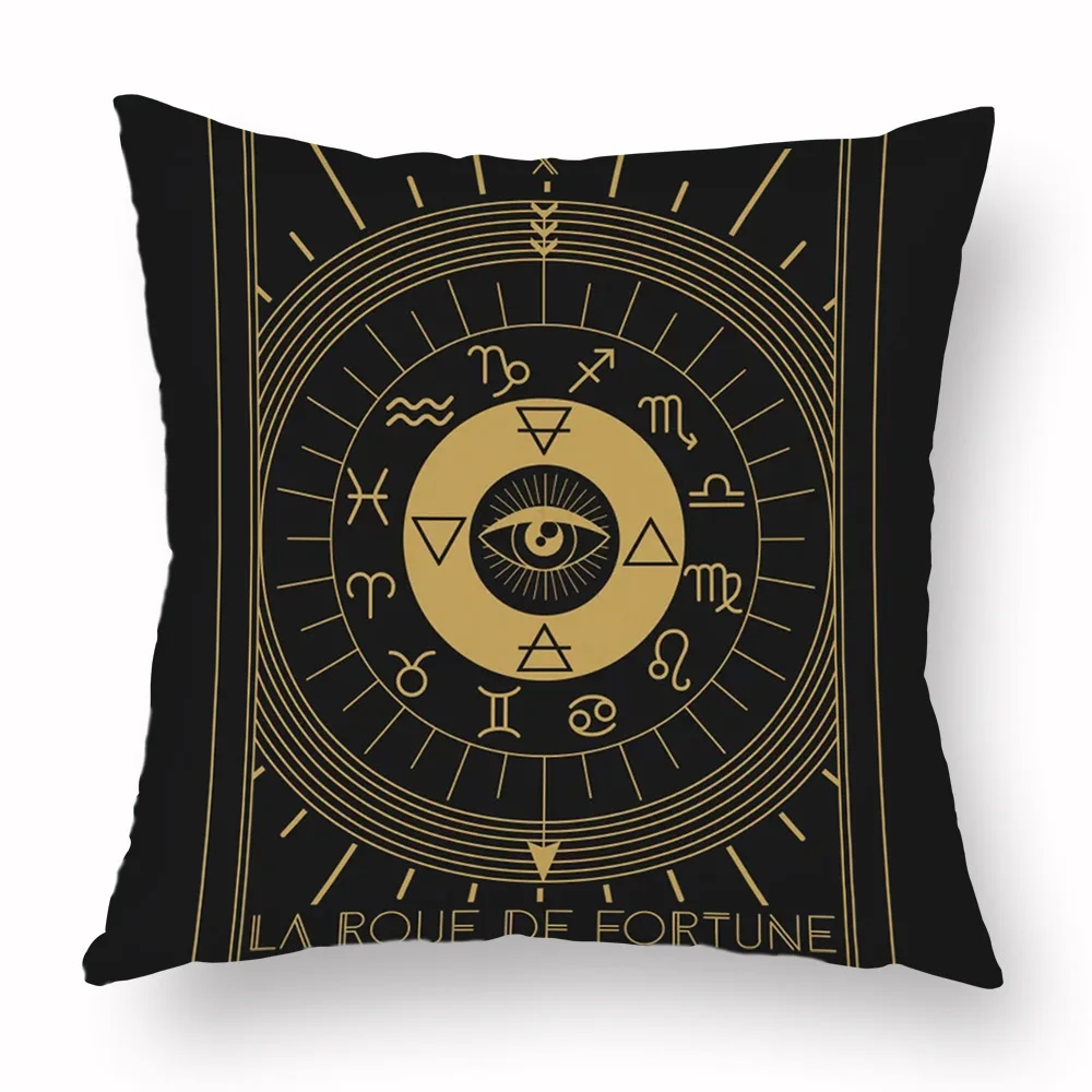 45x45cm Home Decor Vintage Pillowcases Decorative Polyester Sofa Car Seat Chair Throw Pillow Case Boho Astrology Cushion Covers |