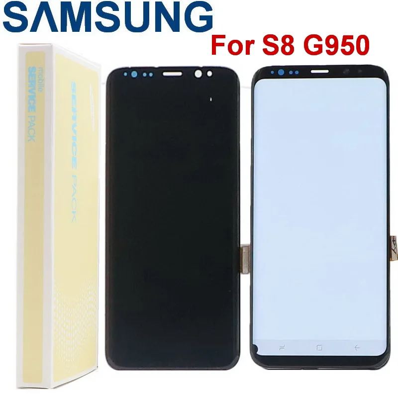 Жидкокристаллический дисплей AMOLED для Samsung Galaxy S8 G950 G950F G950FD ЖК с мертвыми пикселями