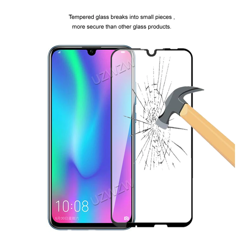 Для Honor 10 Lite Полное покрытие закаленное стекло Защита для экрана телефона