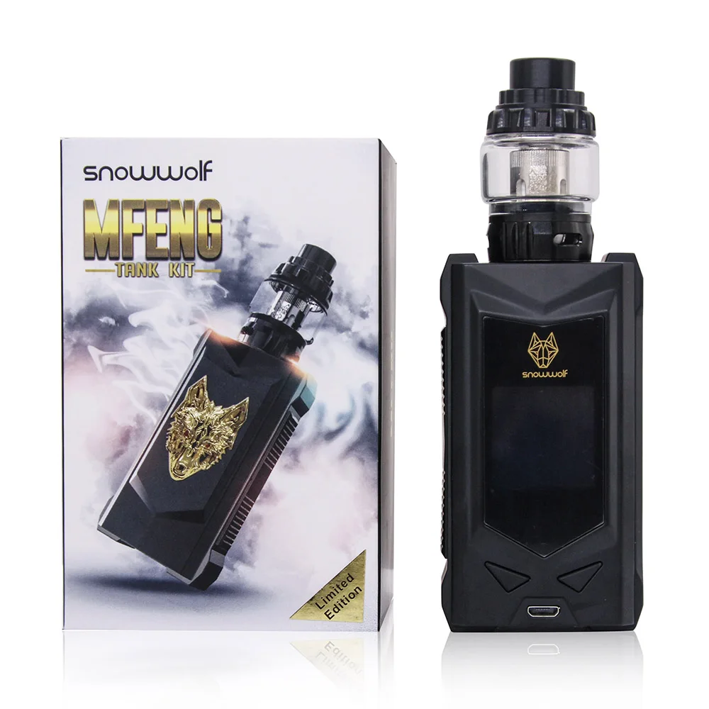 Оригинальный SnowWolf MFENG 200 Вт электронная сигарета комплект 6 мл Танк поле WF 0.2ohm/ 0.16ohm