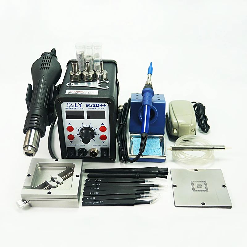 

LY 952D++ 2 in 1 700W Intelligent High Frequency BGA Rework Soldering Station Solder Machine with Tool Kit