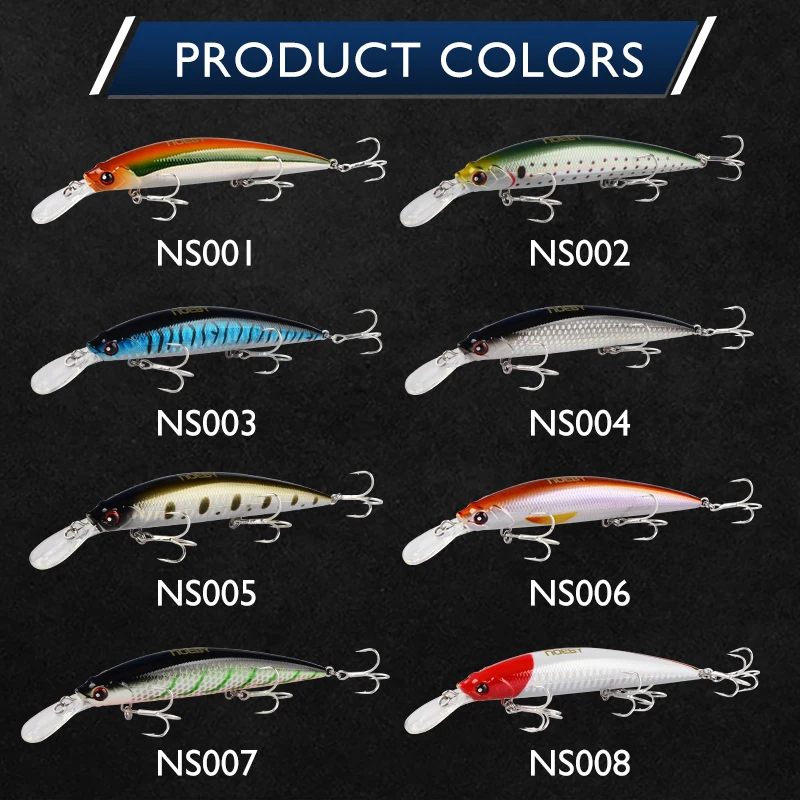 Опускается на дно Minnow приманки для ловли рыбы 110 мм 36 г жесткие рыбалки в воблеры