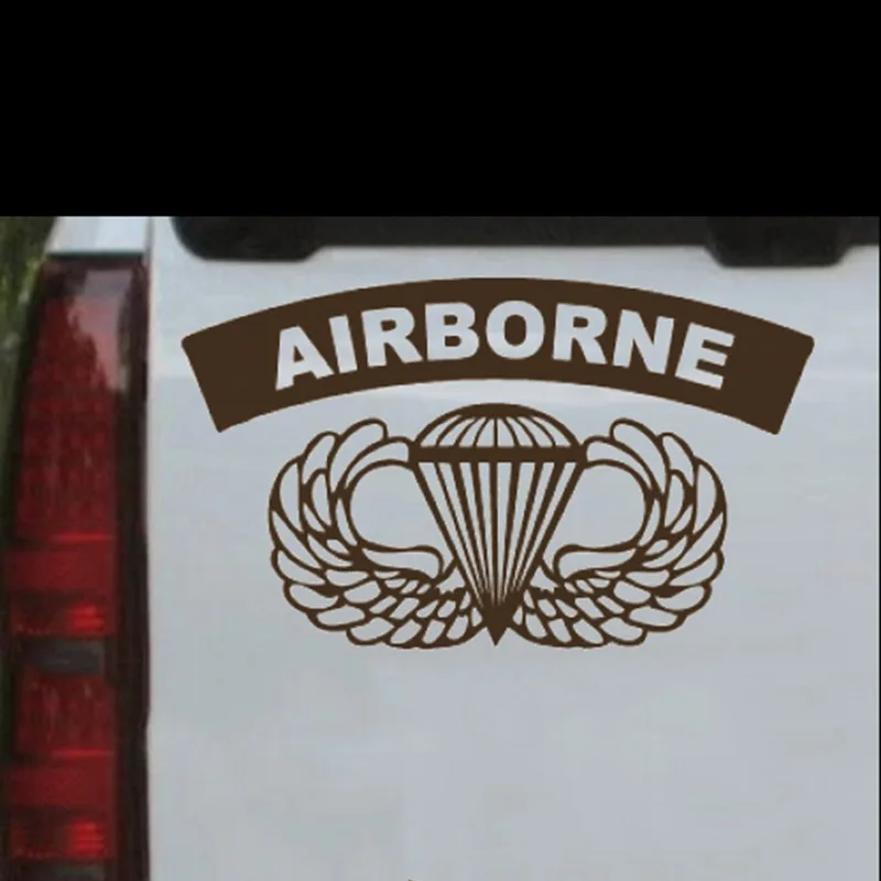 Армейский воздушный баннер с крыльями крутая наклейка на автомобиль графика