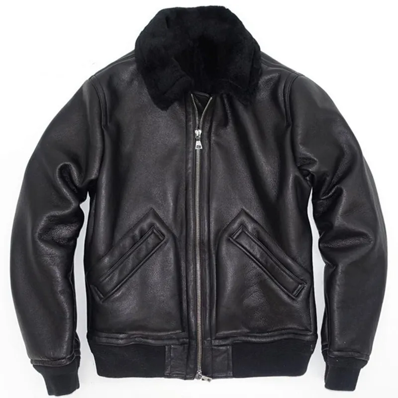 

Not Many Anti-Season Leather and Fur Jacket in One A2 Flight Suit