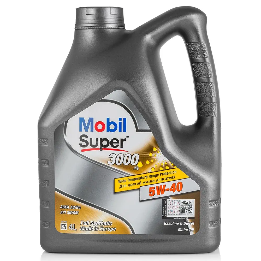 Моторное масло MOBIL SUPER 3000 X1 5W40 4L (152566)|Моторное масло| |