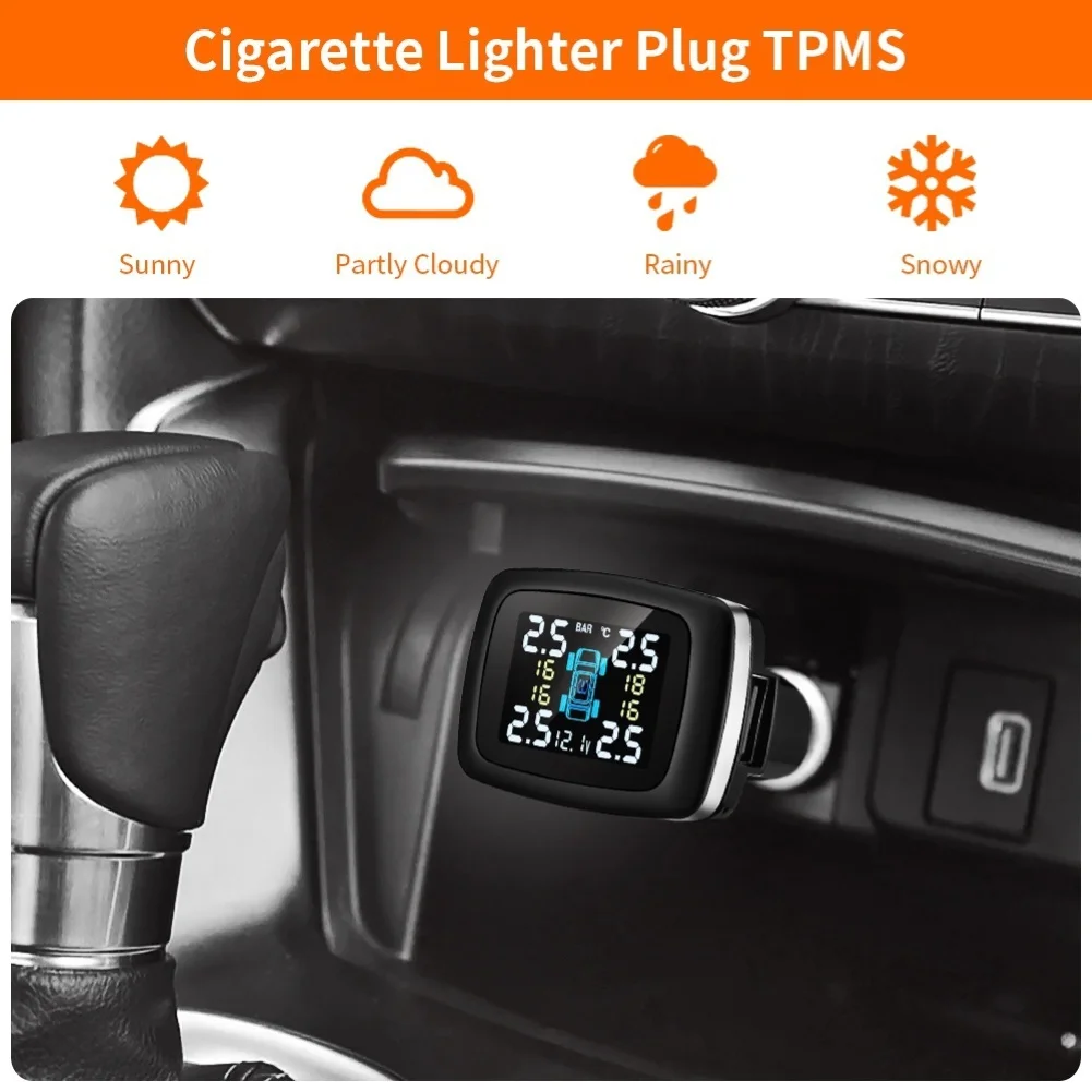 TPMS LCD Wireless Car Tire Pressure Monitoring System with External Sensor Kit | Автомобили и мотоциклы