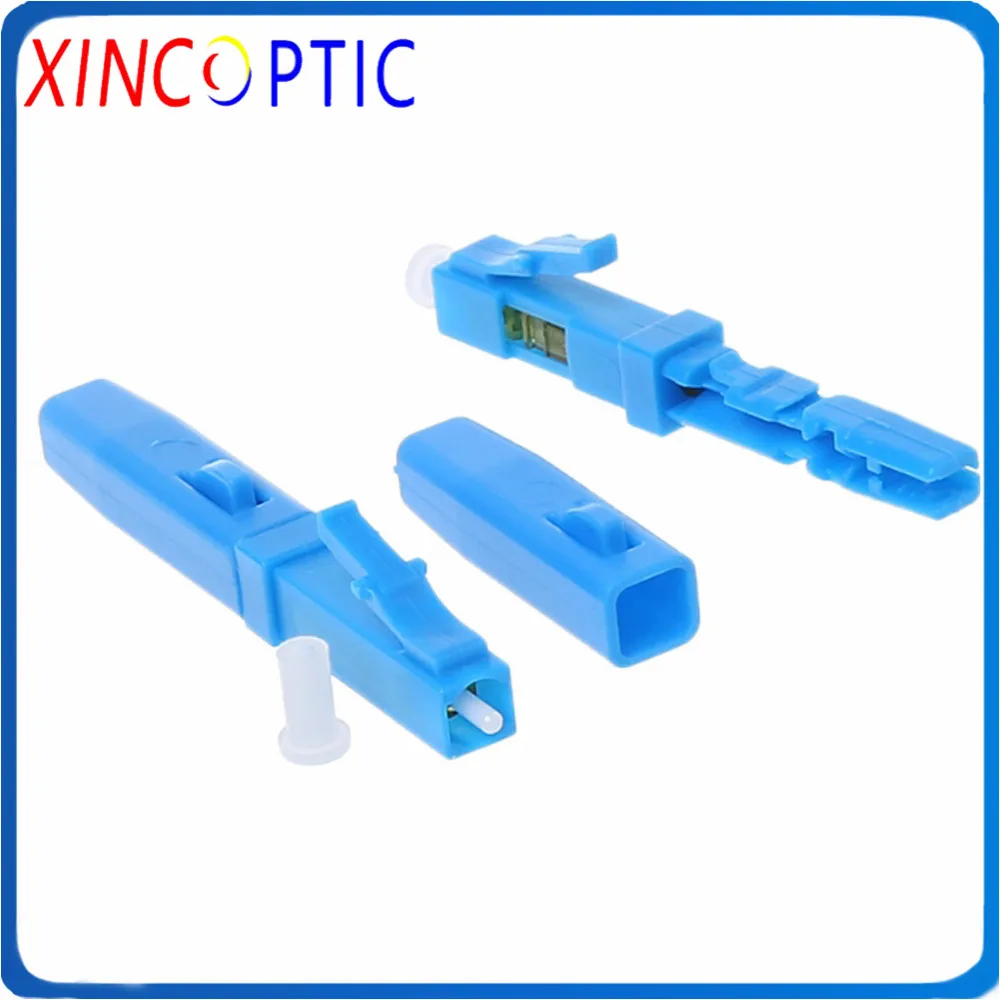 100 шт./лот волоконно оптический Быстрый разъем LC/UPC Одномодовый покрытый