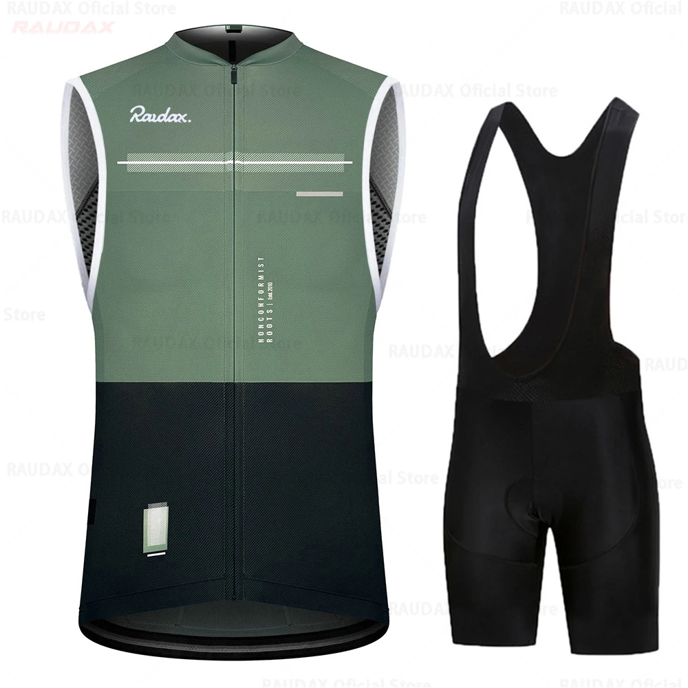 

RAUDAX 2021 Summer Men Pro Team Cycling Jerseys Set Summer Road Bike Suit Breathable Hort Sleeve Cycling Clothing ciclismo