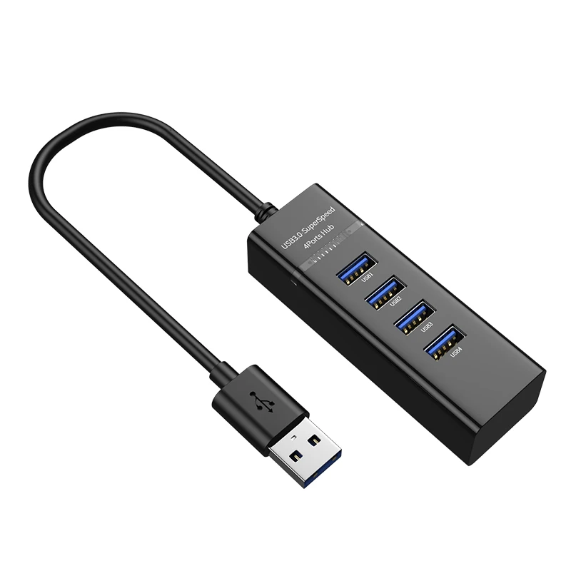 Usb3.0 Hub 4-портовый высокоскоростной USB-разветвитель для жестких дисков