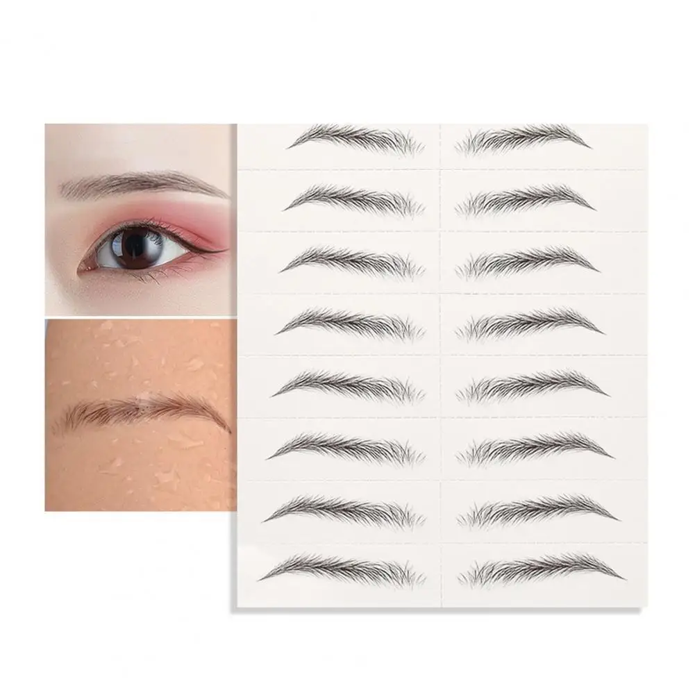 

50% Hot Sale Eyebrow Sticker With Film Protector Customized All Match Style Gentle Curve Eyebrow Sticker For Home