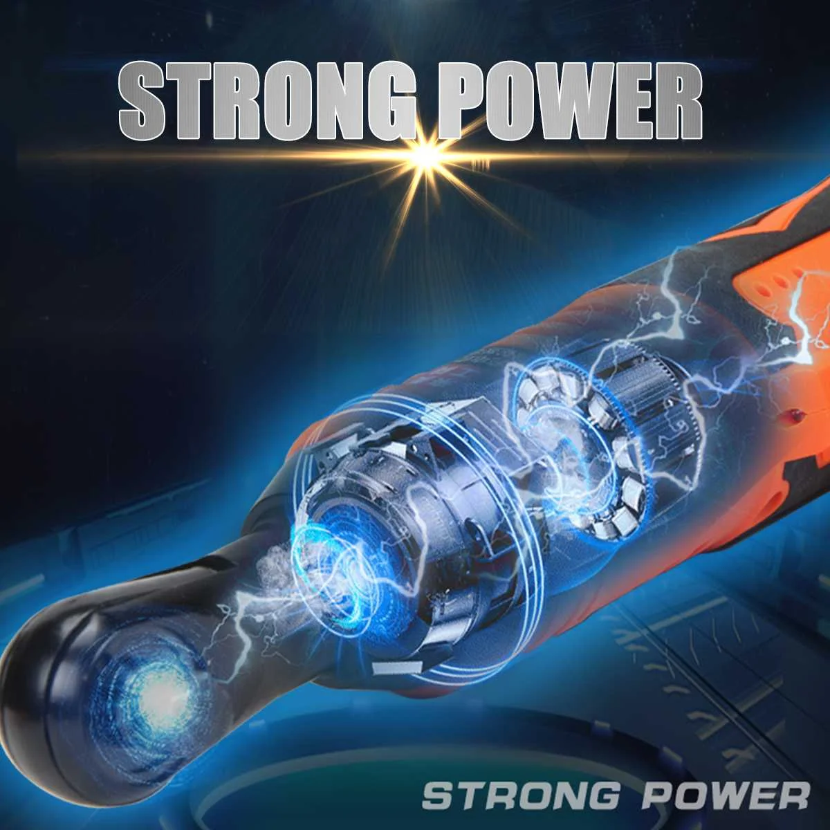 Электрический гаечный ключ с храповым механизмом 12 В/42 в 3/8 беспроводная дрель