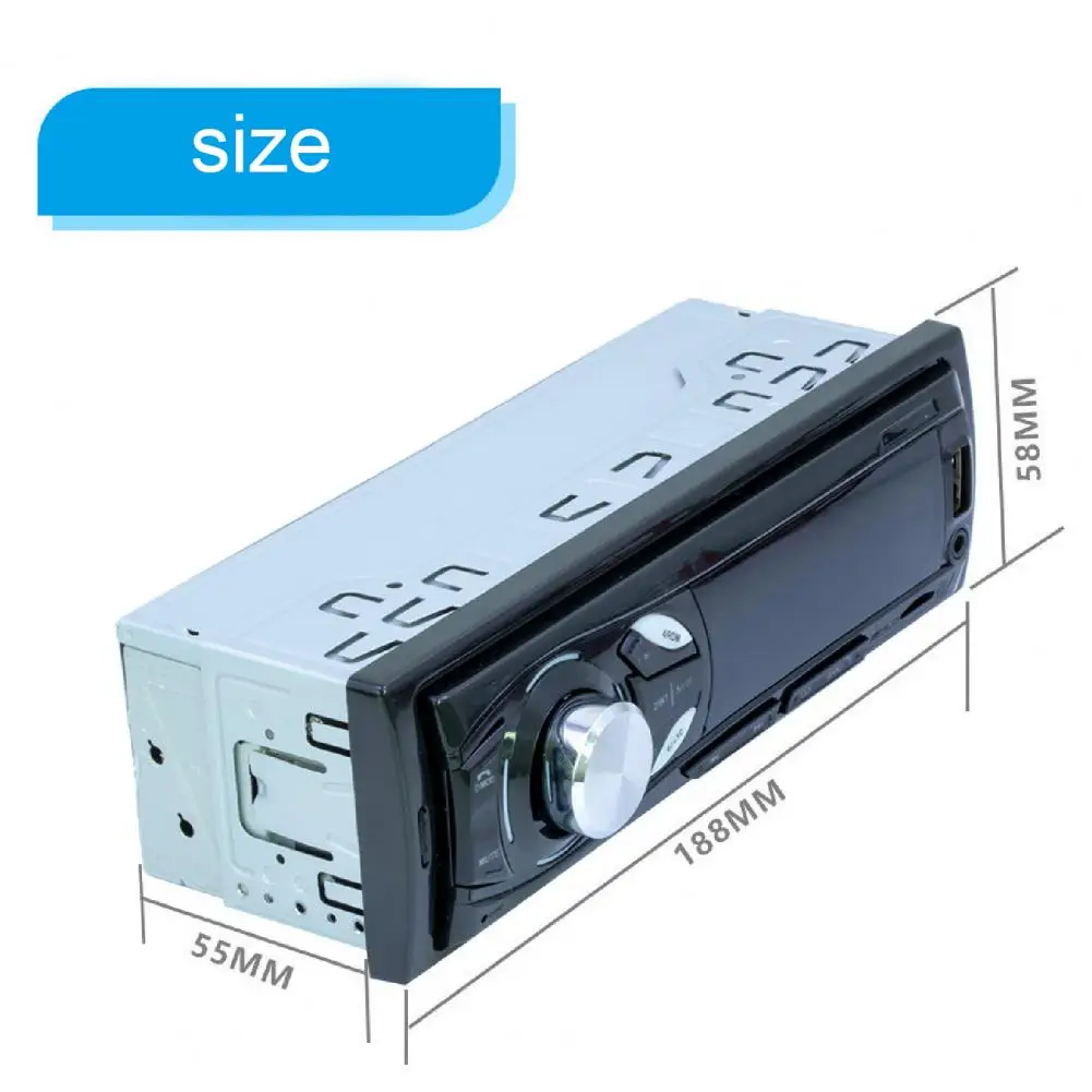 

1044 In-dash Multifunctional MP3 Multi-media Player Handsfree Bluetooth LED Screen MP3 TF U Disk FM Car Radio Player for 12V Car