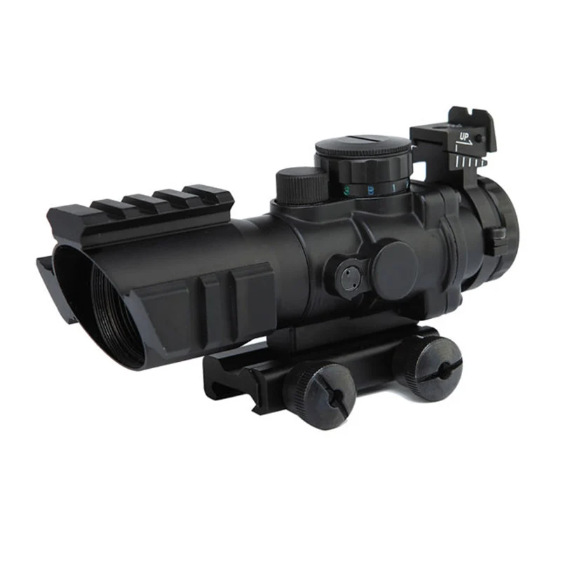 4x32 винтовка прицел Военная стрельба Красная Зеленая точка охотничий тактический