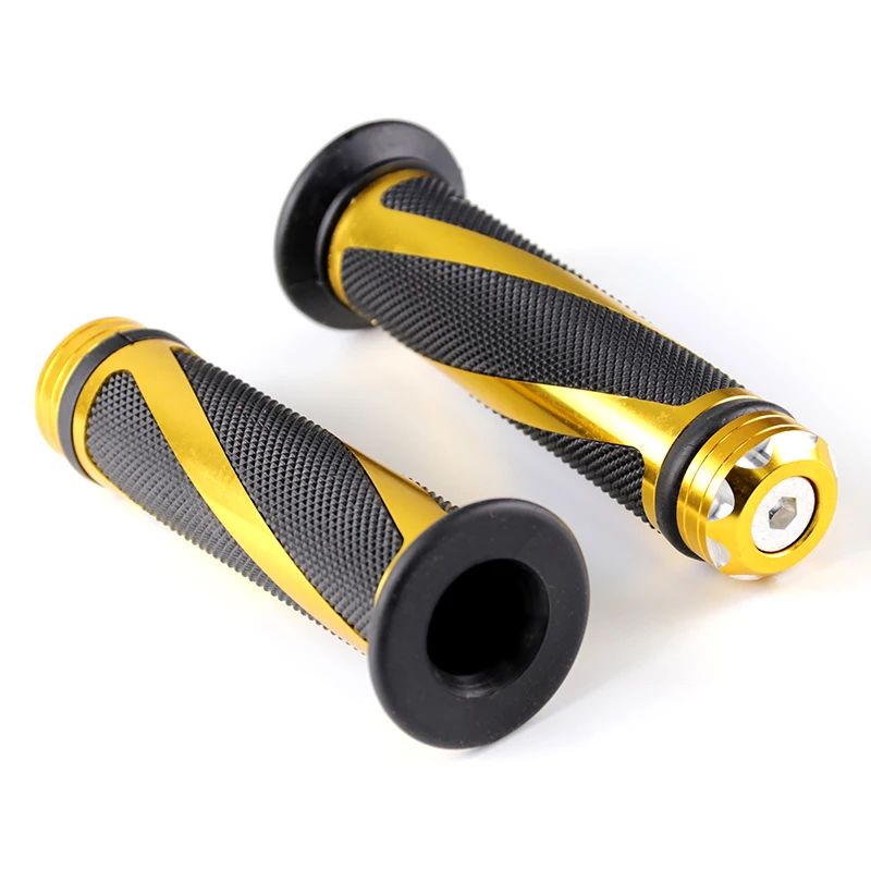 Universal 7/8'' 22MM Moto Motorcycle Handle Grips Metal&ampRubber Racing Handlebar Grip for KTM Honda Yamaha Suzuki Ducati |