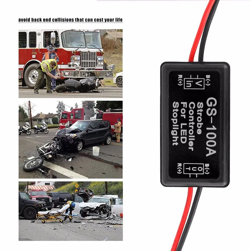CHIZIYO GS100A LED Flashing Controller Intelligent Brake Tail Light Flash | Автомобили и мотоциклы