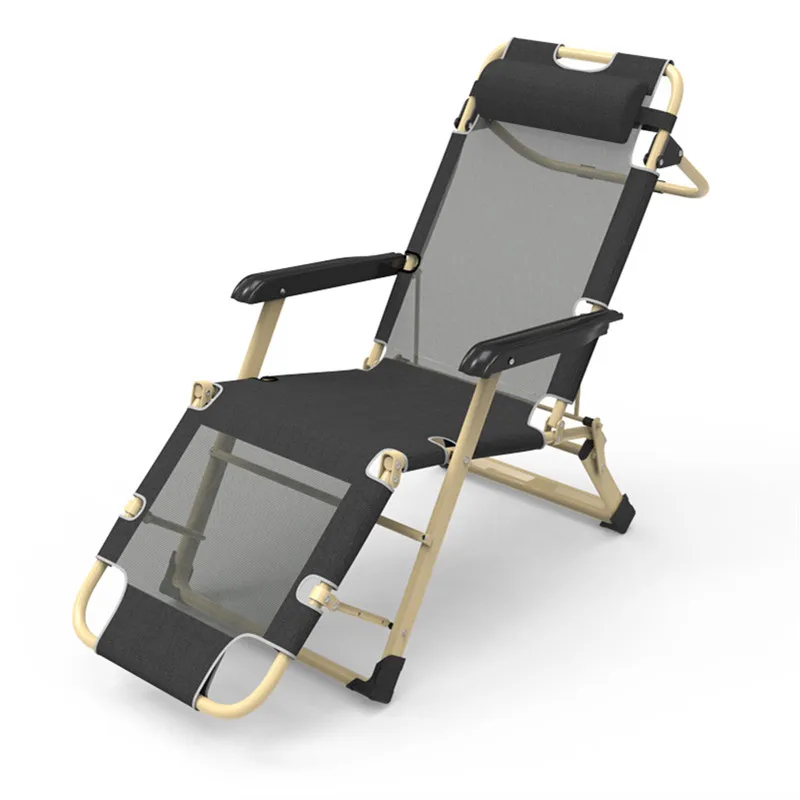 구매 다기능 접이식 침대 안락 의자 점심 식사 침대 의자 사무실 게으른 다시 비치 의자 휴대용 캠핑 침대