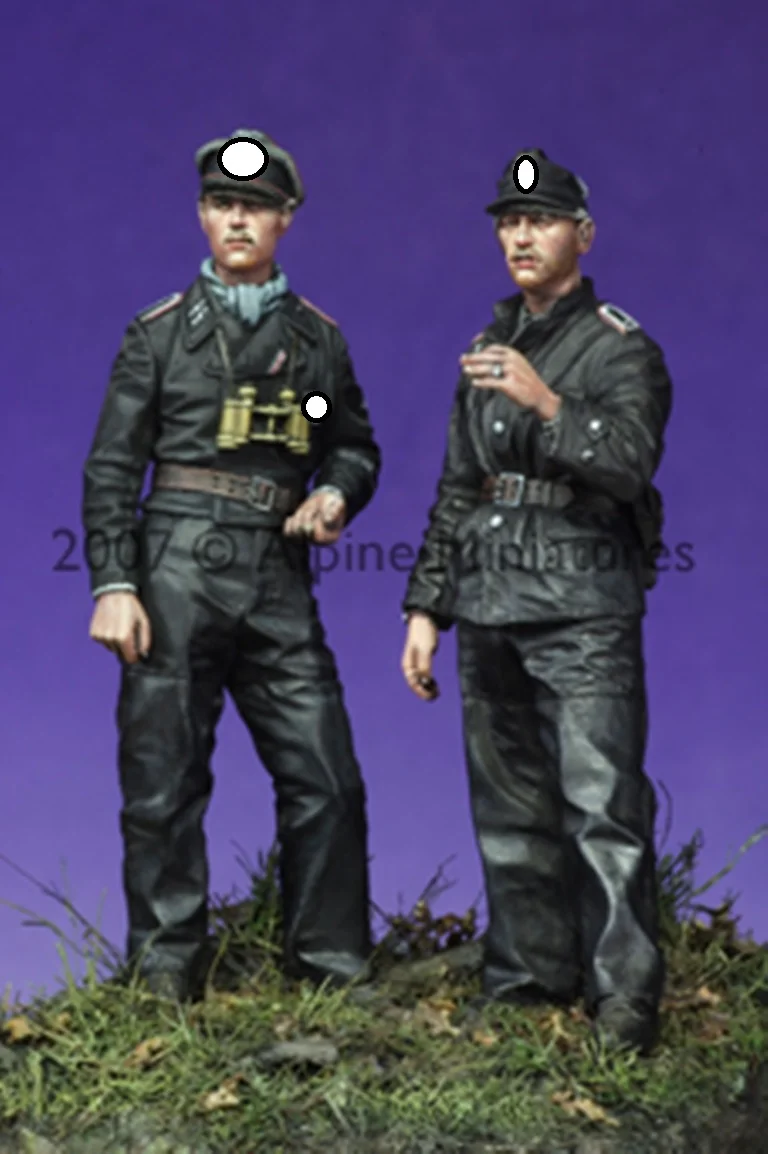 

1:35 Scale Die-cast Resin 2 Character Scenes Of German Soldiers Of World War II Need To Be Assembled And Colored By Themselves