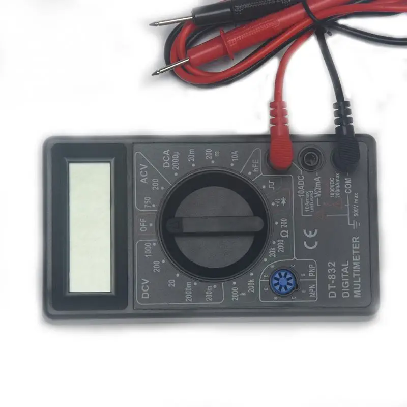 Новый профессиональный цифровой мультиметр DT832 LCD/DC вольтметр Ампер метр ом