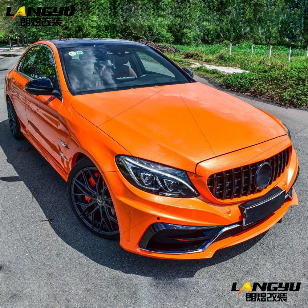 Для Mercedes Benz C Class W205 2015 2016 2017 2018 2019 2020 Carlsson стильный полипропиленовый корпус