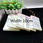 Прозрачные самоклеящиеся целлофановые пакеты Разных Размеров шириной 10 см, закрывающиеся небольшие полиэтиленовые пакеты для упаковки конфет