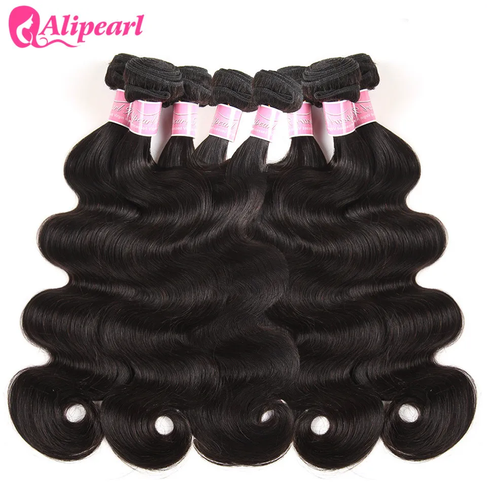 Объемные волнистые пучки 6 шт. бразильские виргинские волосы плетение